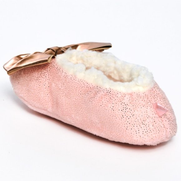 Jojo Siwa Pink Glitter Sherpa Lined Fuzzy Babba Slippers Kids 7-8 Yrs Sz 13-4 - Picture 6 of 10
